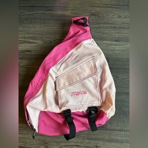 Jansport Pink Two-Tone Sling Backpack